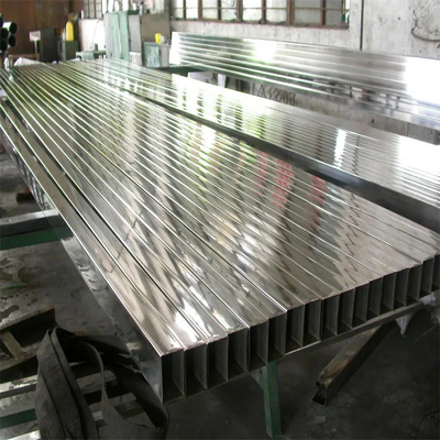 100*100*5mm het Roestvrij staalvierkant leidt Opgepoetst of Geborstelde 304 door buizen Hairline 8K-Oppervlakte