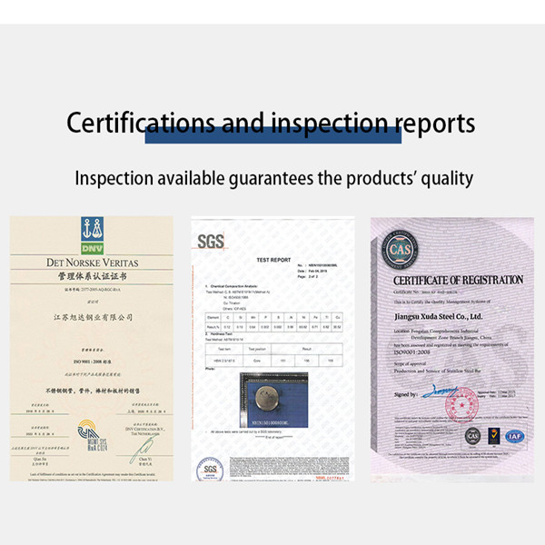 Jiangsu Xuda Steel Industry Co., LTD Kwaliteitscontrole